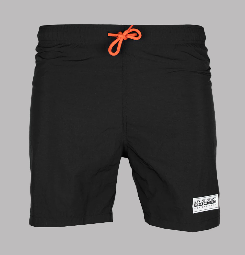 Napapijri V-Box Logo Swim Shorts Black
