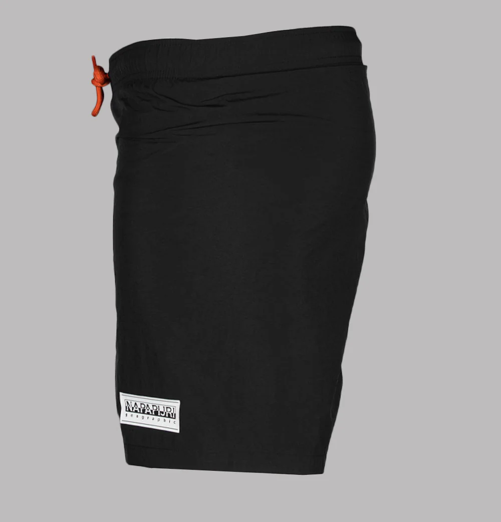 Napapijri V-Box Logo Swim Shorts Black - Image 3