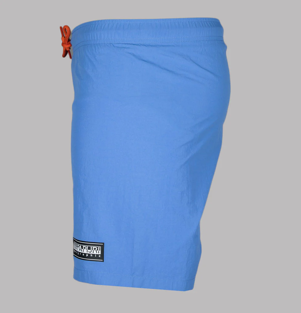 Napapijri V-Box Logo Swim Shorts Ultra Marine Blue - Image 3