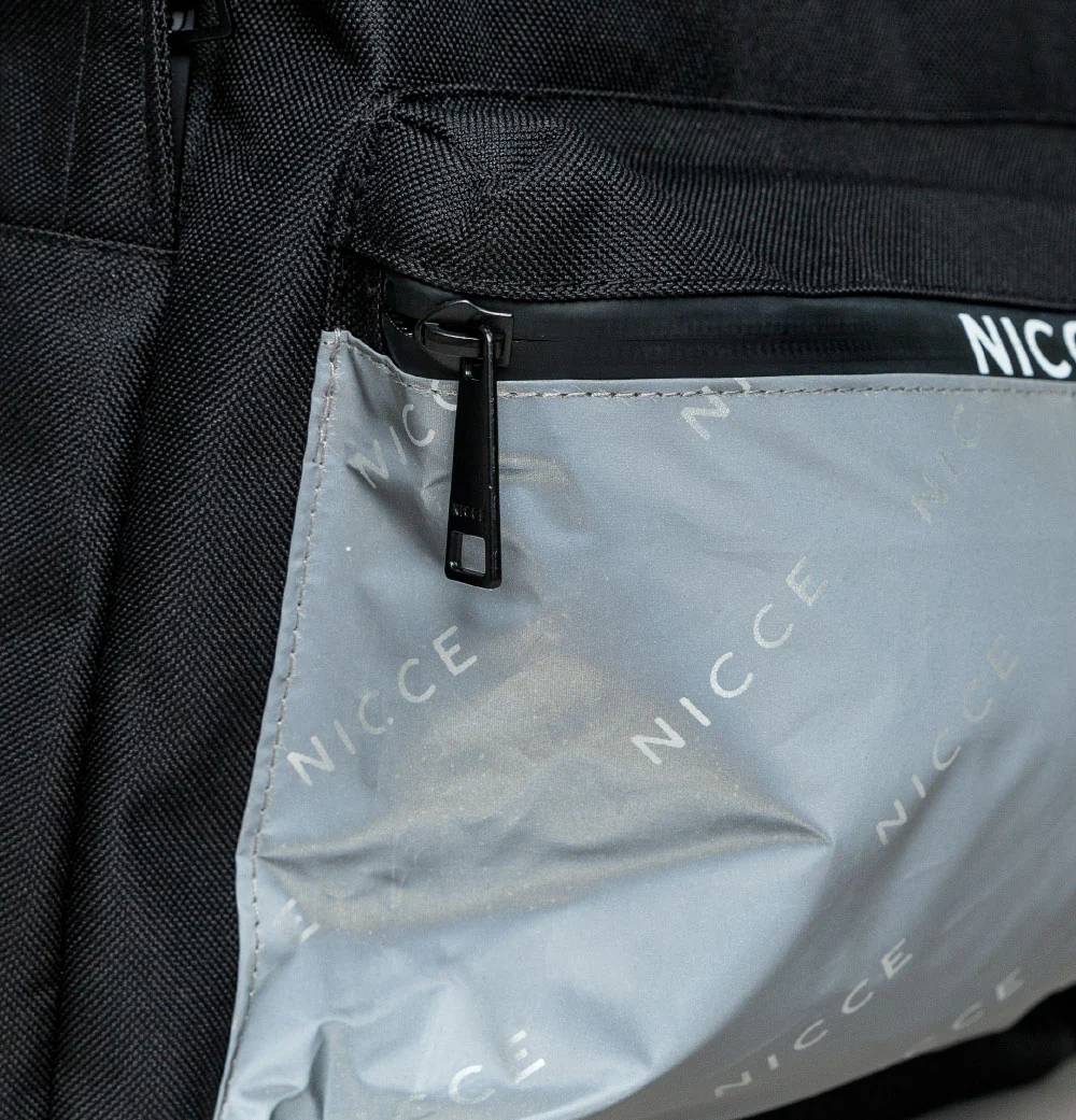 Nicce Airon Backpack & Pencil Case Black/Reflective - Image 4