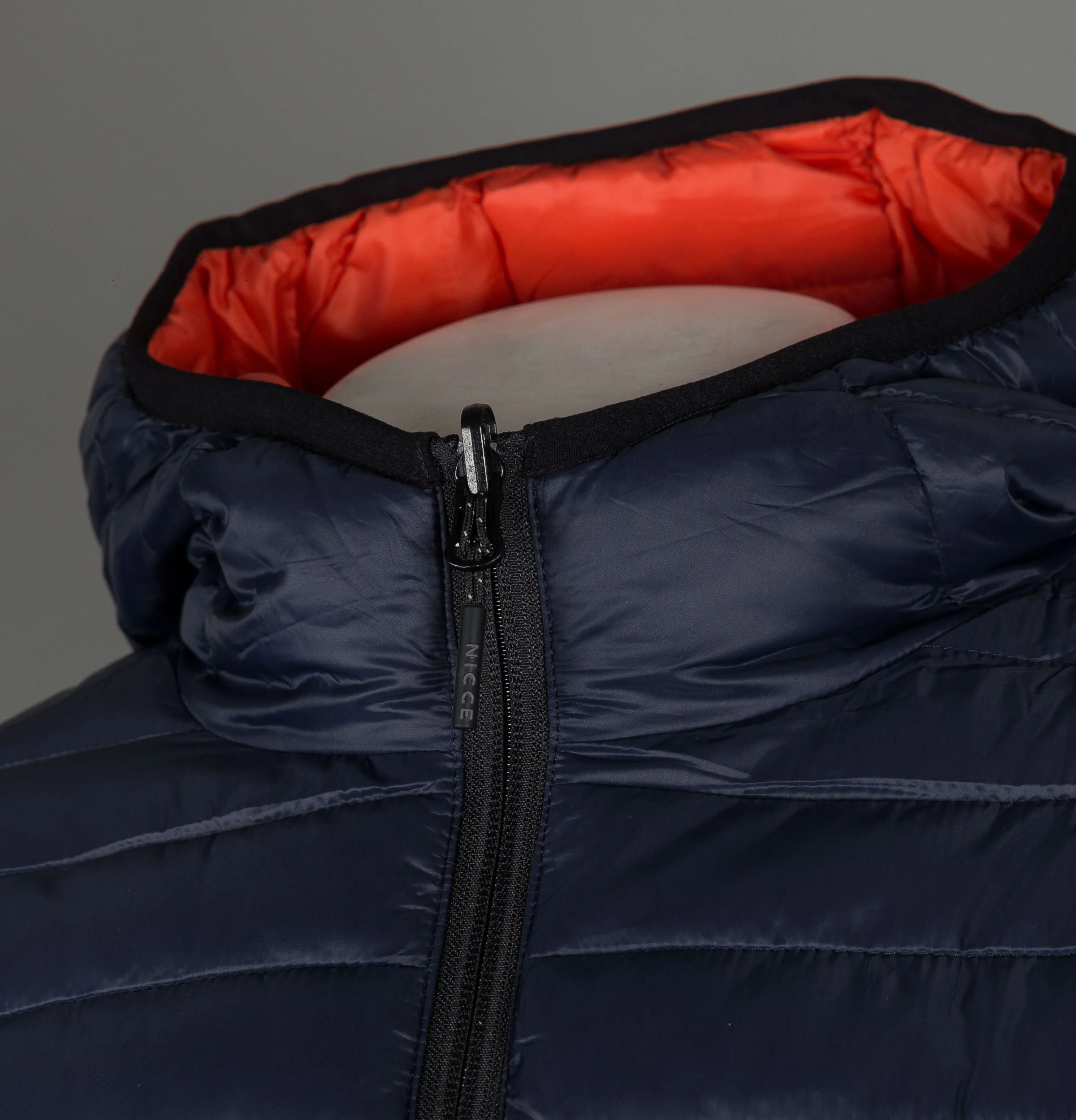 Nicce Inverti Reversible Hooded Jacket Navy/Orange - Image 5