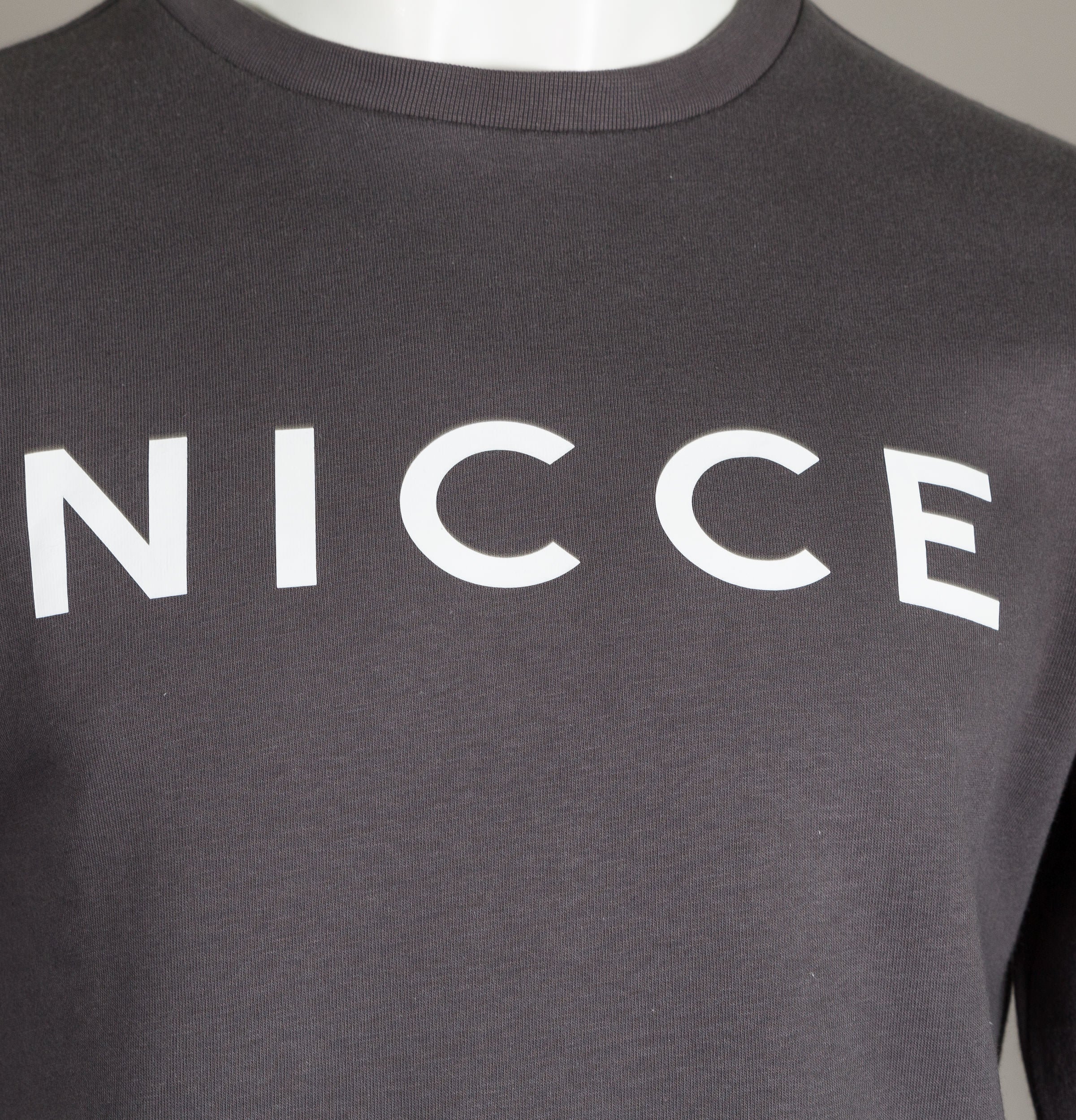 Nicce Original Logo Sweatshirt Coal Grey - Image 3