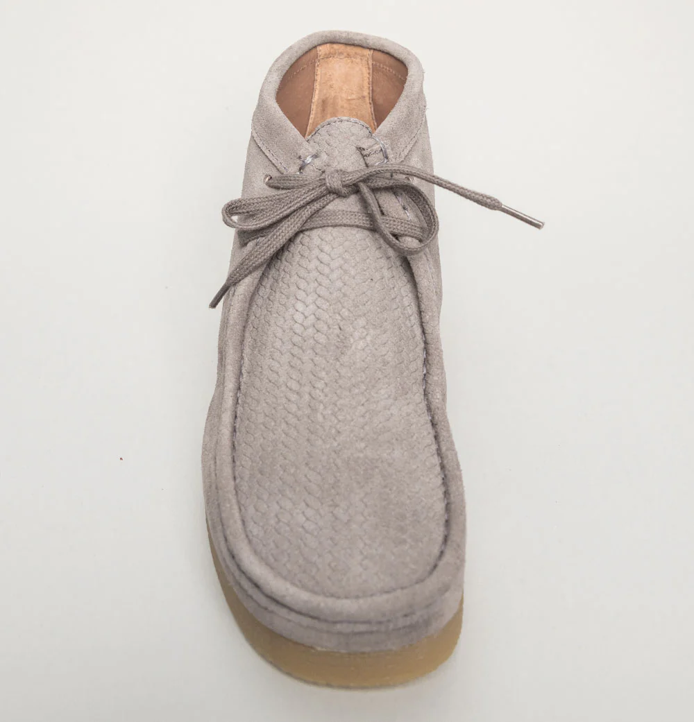Nicholas Deakins Solo Boots Grey Suede - Image 3