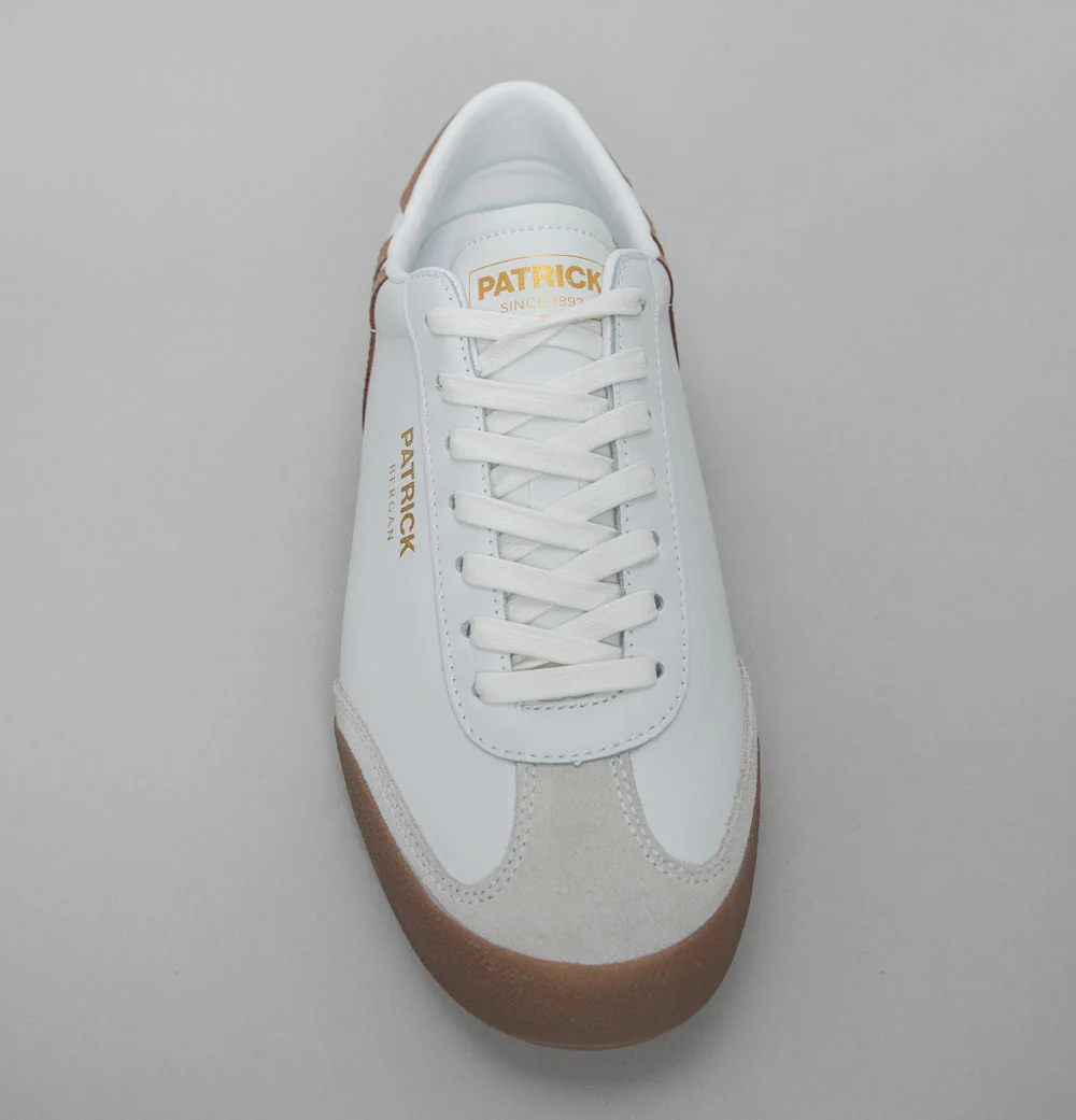 Patrick Bergan Trainers White/Tan - Image 3