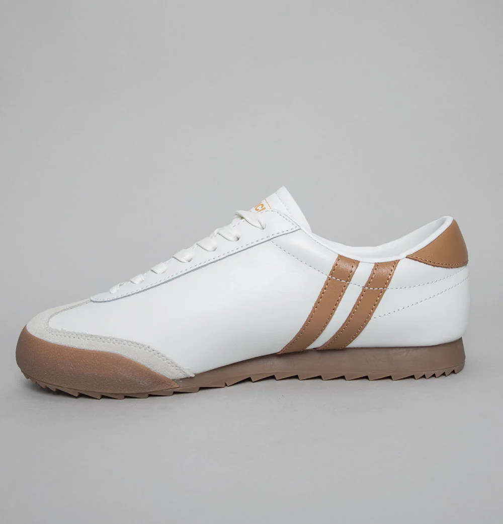 Patrick Bergan Trainers White/Tan - Image 4
