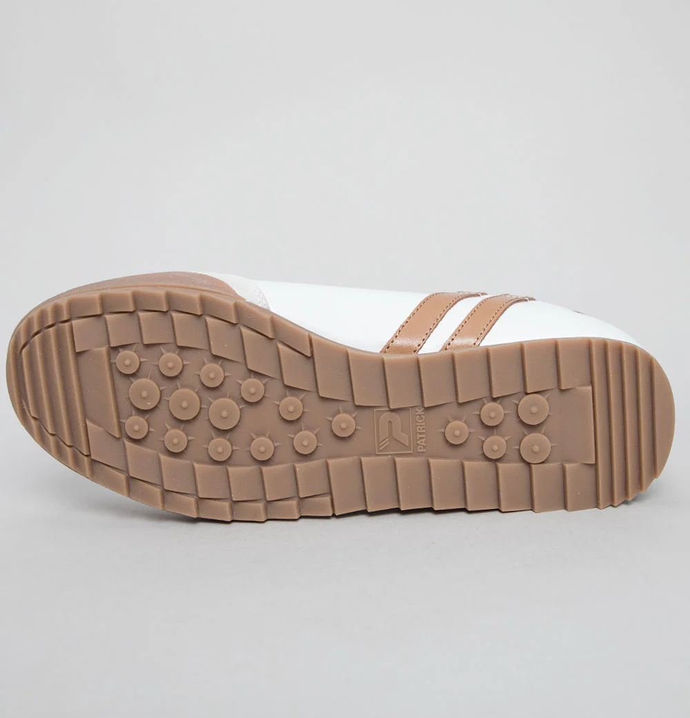 Patrick Bergan Trainers White/Tan - Image 6