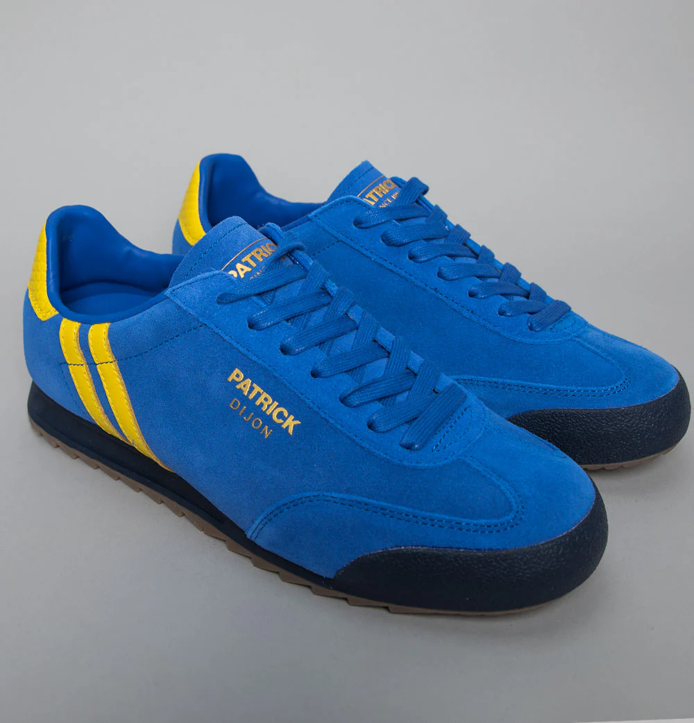 Patrick Dijon Trainers Royal Blue/Yellow/Navy - Image 2