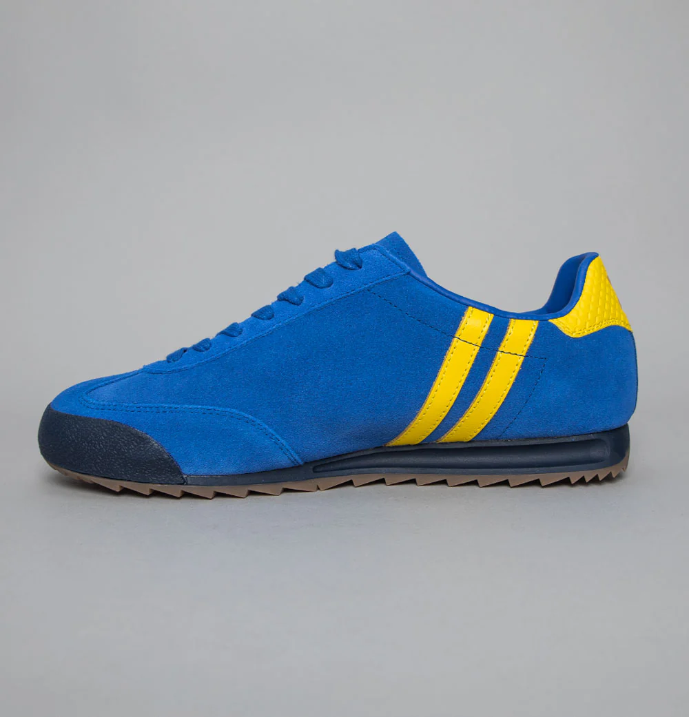 Patrick Dijon Trainers Royal Blue/Yellow/Navy - Image 4