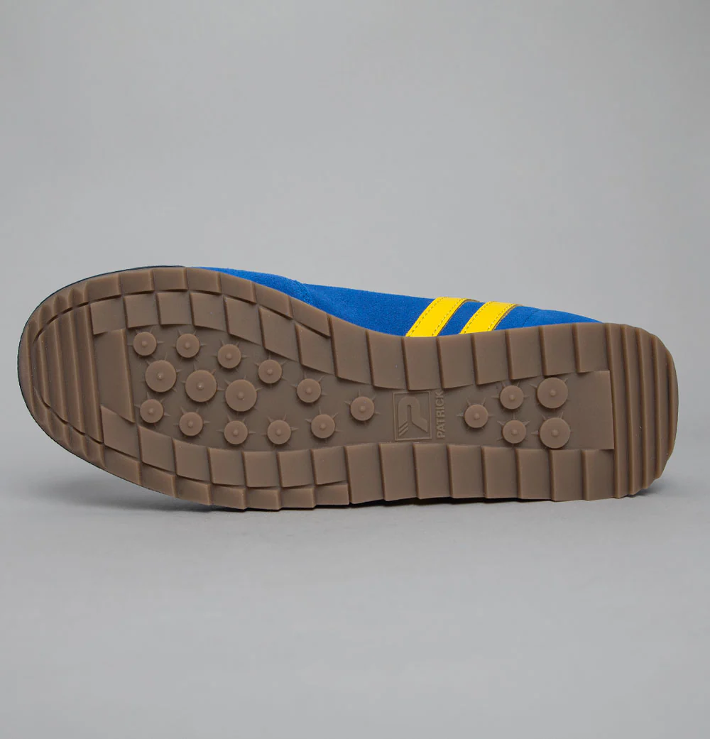 Patrick Dijon Trainers Royal Blue/Yellow/Navy - Image 6
