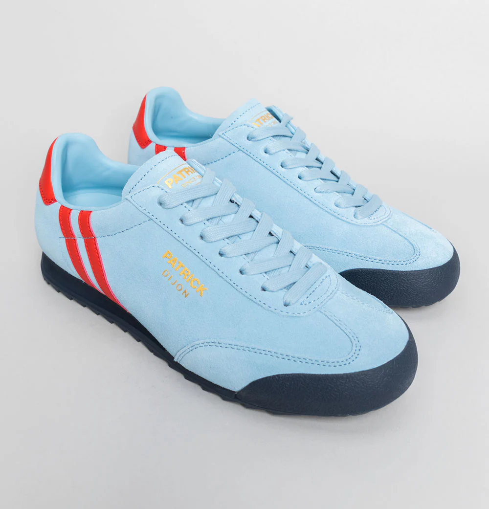 Patrick Dijon Trainers Sky Blue/Red - Image 2