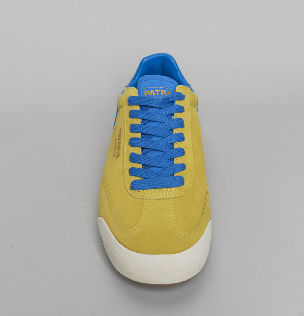 Patrick Dijon Trainers Yellow/Royal Blue - Image 3