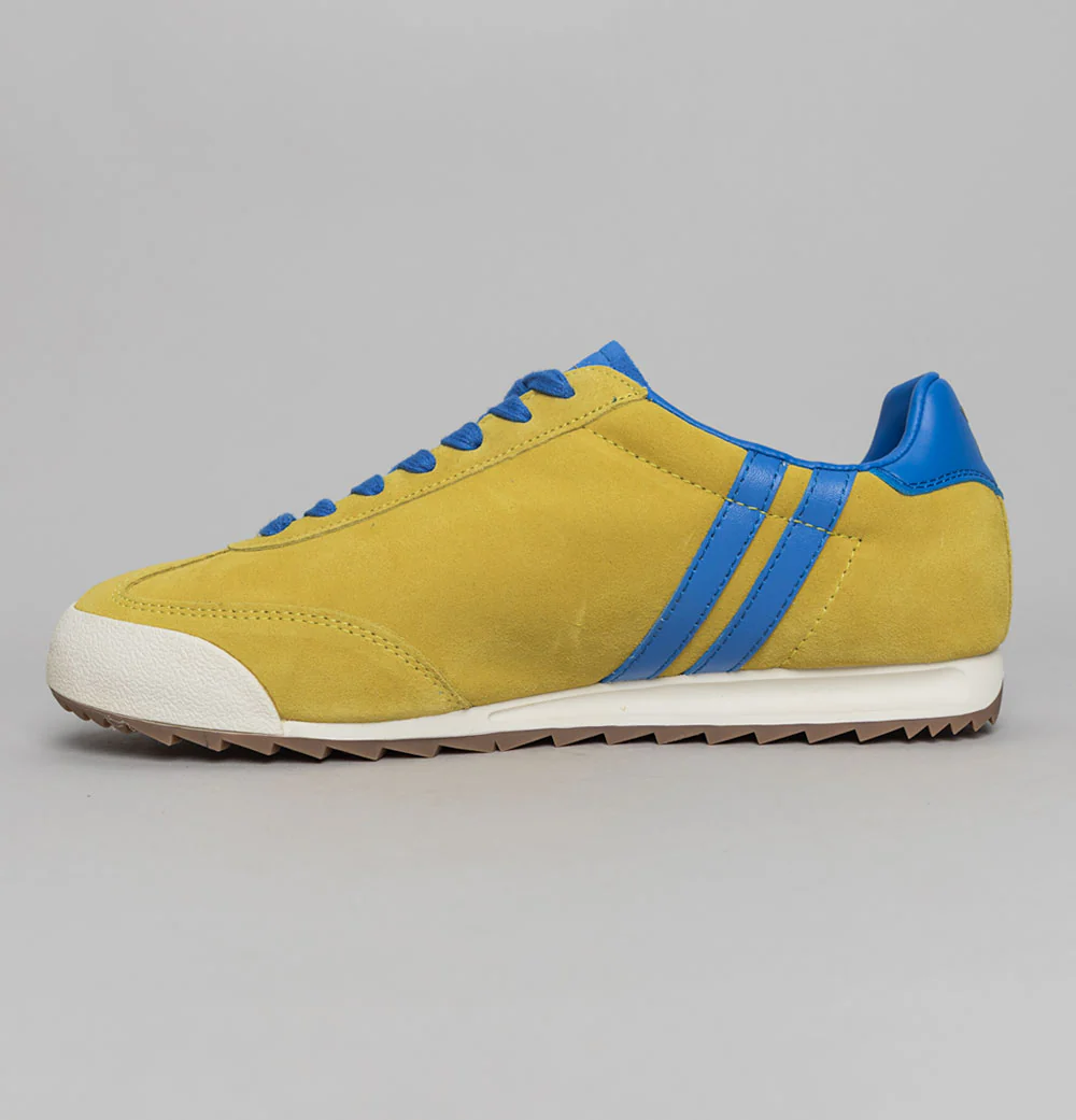 Patrick Dijon Trainers Yellow/Royal Blue - Image 4