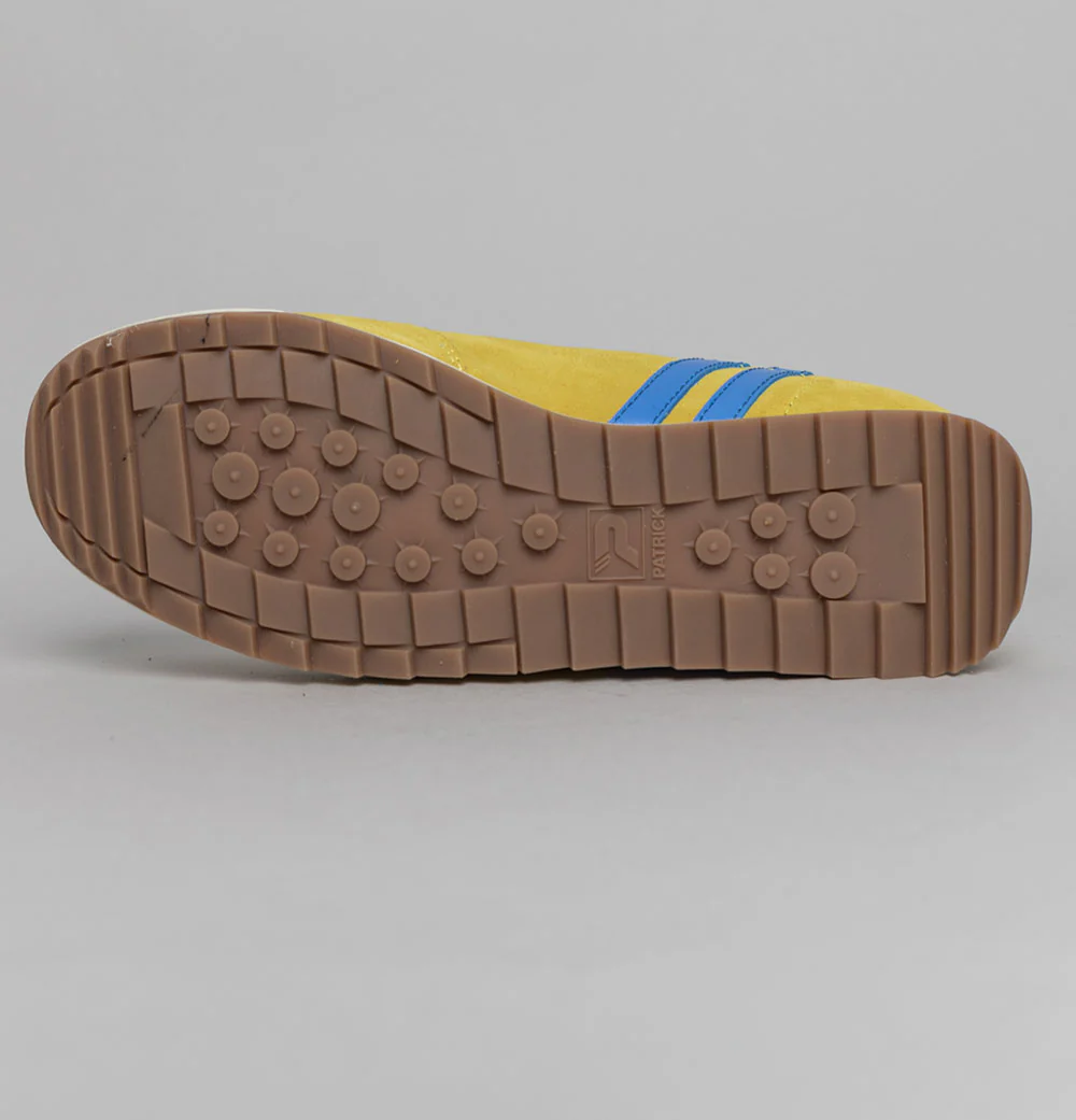 Patrick Dijon Trainers Yellow/Royal Blue - Image 6