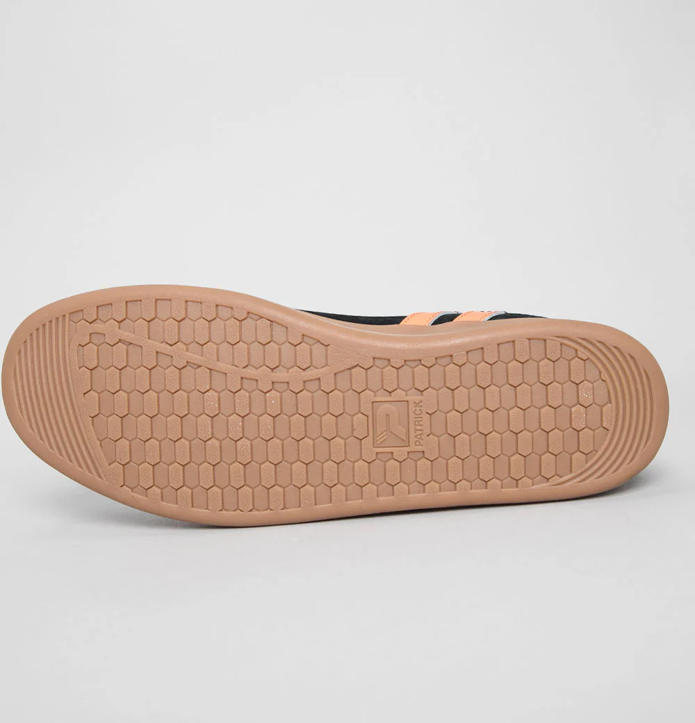 Patrick Monaco Cupsole Trainers Black/Orange - Image 3