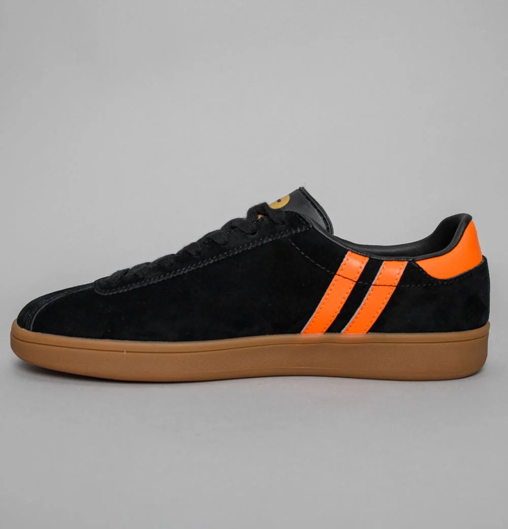 Patrick Monaco Cupsole Trainers Black/Orange - Image 5