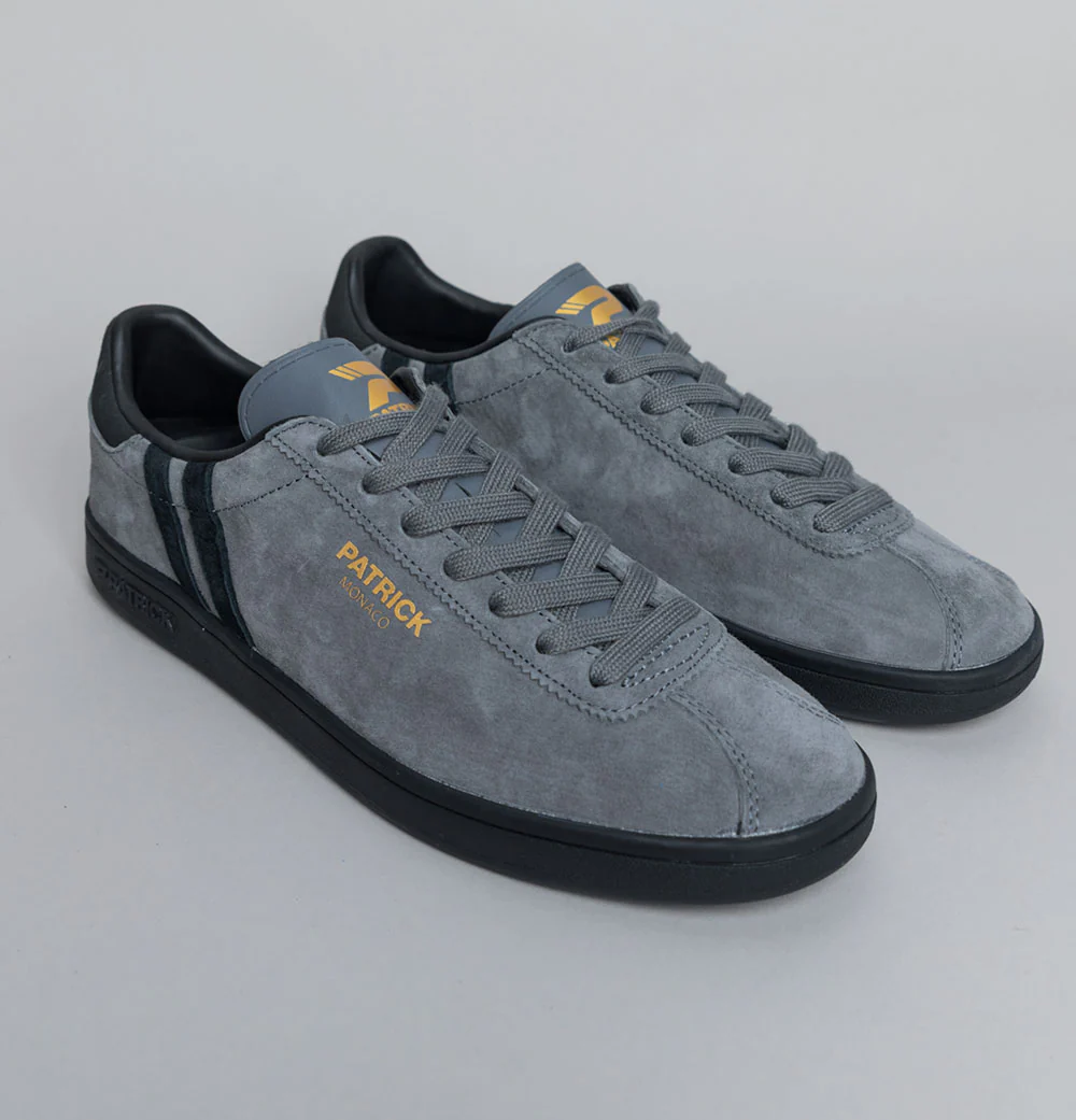 Patrick Monaco Cupsole Trainers Charcoal/Black - Image 2