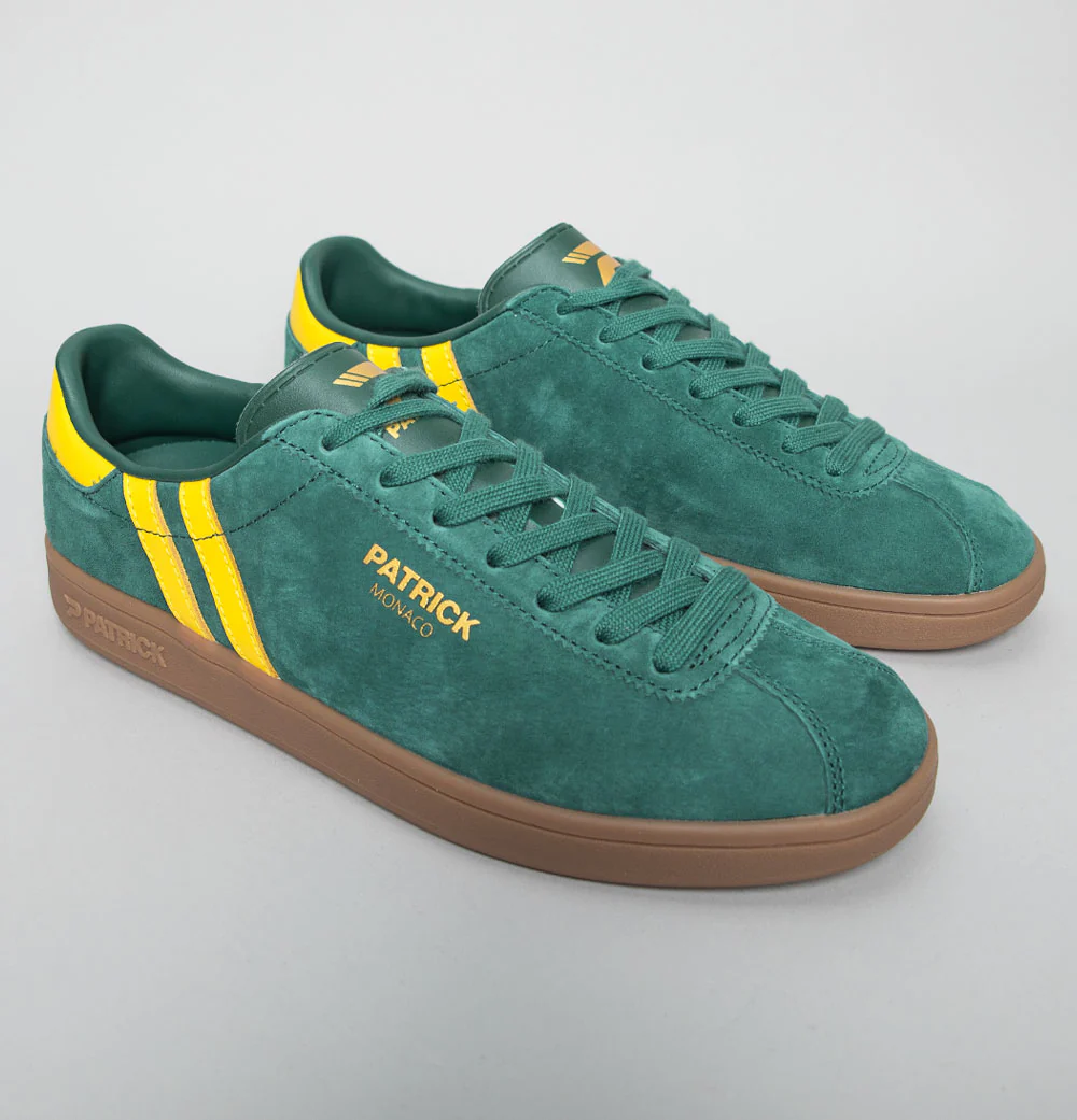 Patrick Monaco Cupsole Trainers Green/Yellow - Image 2