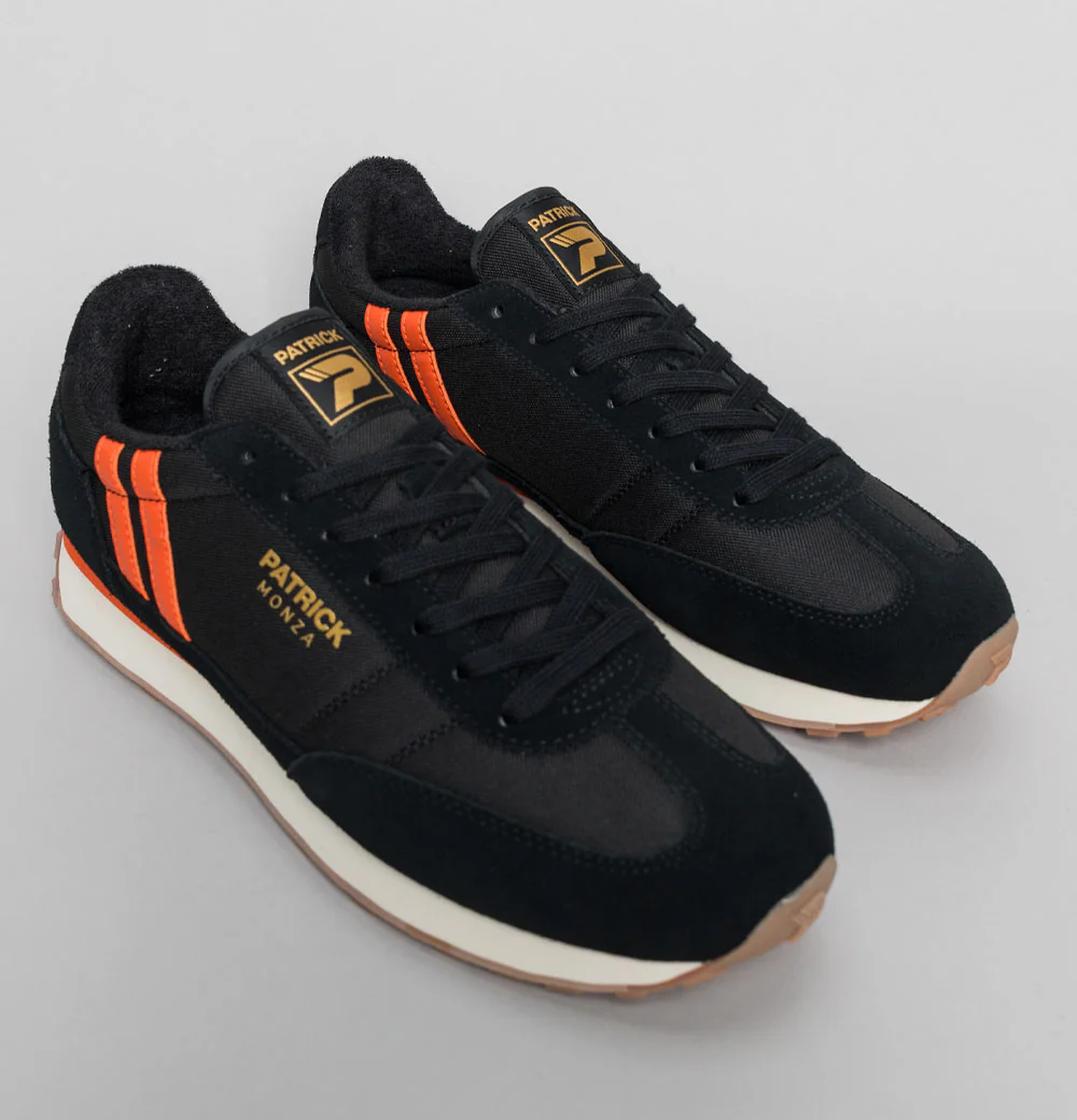 Patrick Monza Trainers Black/Orange - Image 2