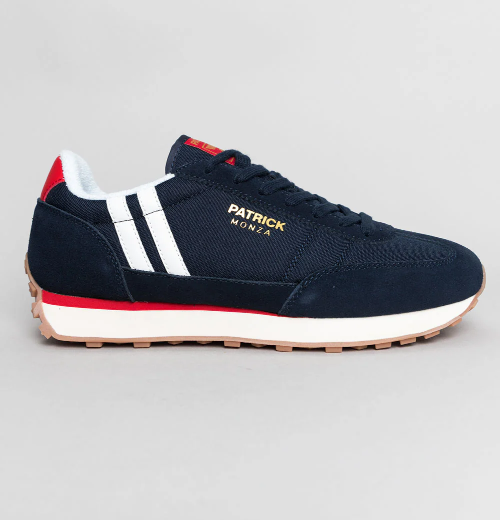 Patrick Monza Trainers Navy/White/Red