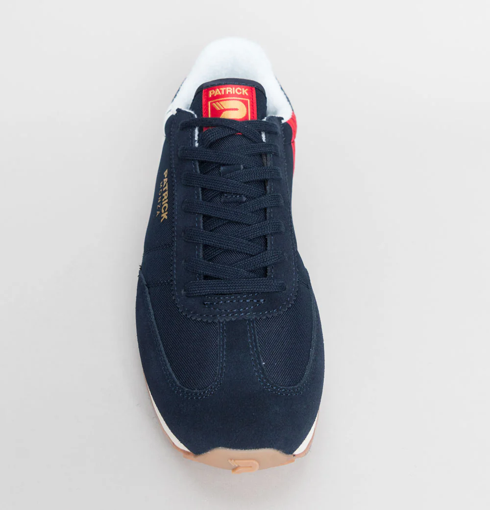 Patrick Monza Trainers Navy/White/Red - Image 3