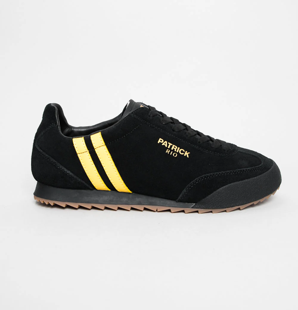 Patrick Rio Trainers Black/Yellow