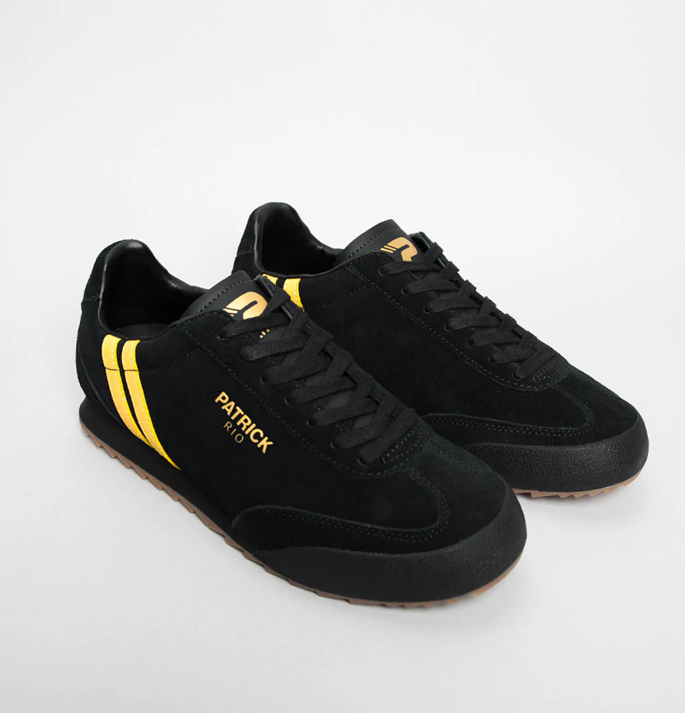 Patrick Rio Trainers Black/Yellow - Image 2