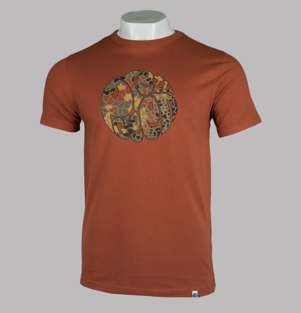 Pretty Green Acquiesce Logo T-Shirt Orange