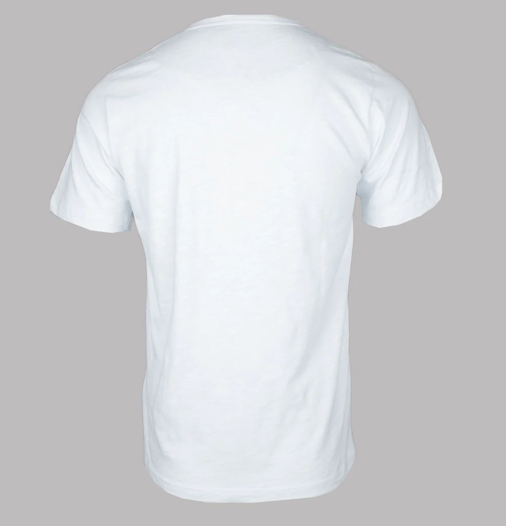 Pretty Green Aquarelle Paisley Applique Logo T-Shirt White - Image 2