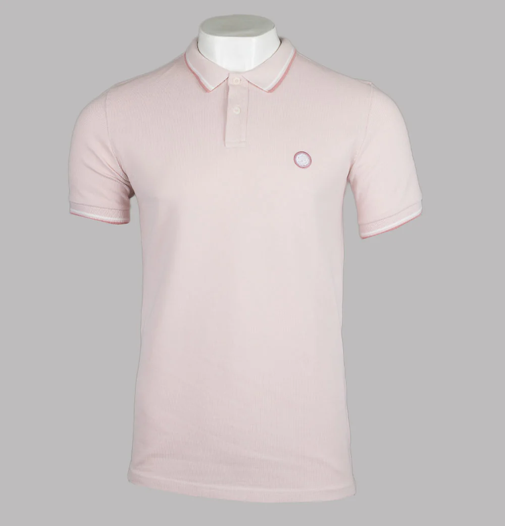 Pretty Green Barton Polo Shirt Light Pink