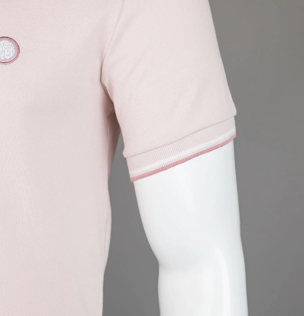 Pretty Green Barton Polo Shirt Light Pink - Image 5