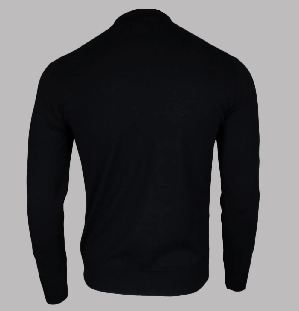 Pretty Green Beck Diagonal Long Sleeve Polo Shirt - Image 2