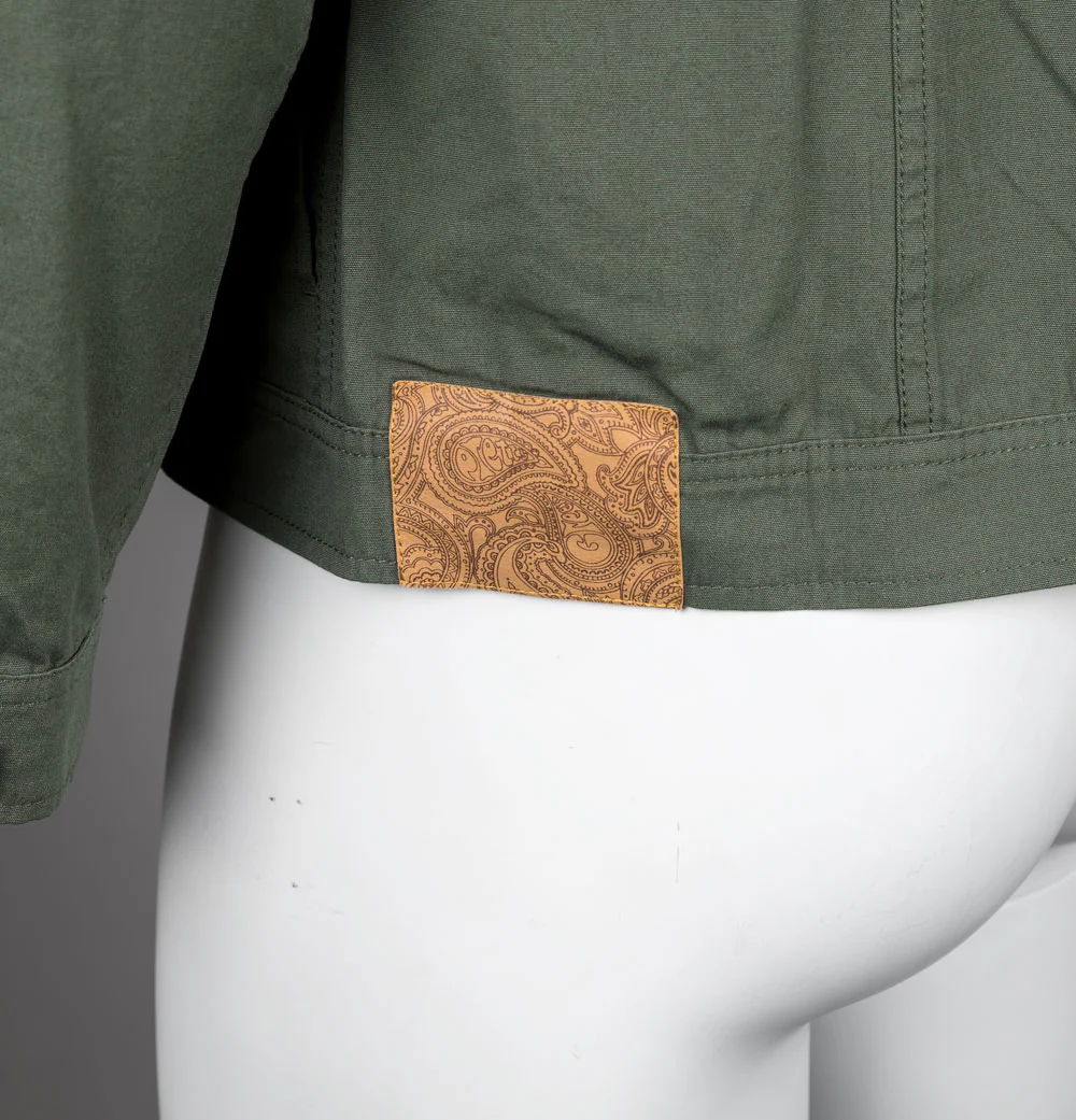 Pretty Green Bostall Solid Overshirt Dark Green - Image 4