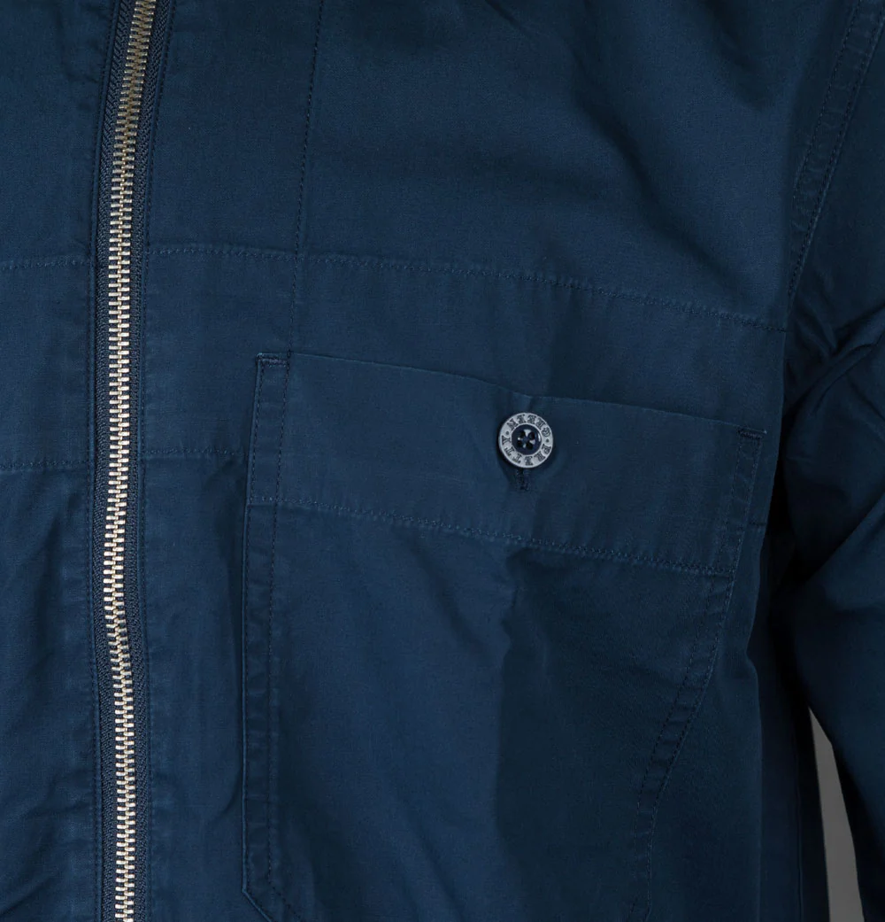 Pretty Green Boston Overshirt Navy - Image 4