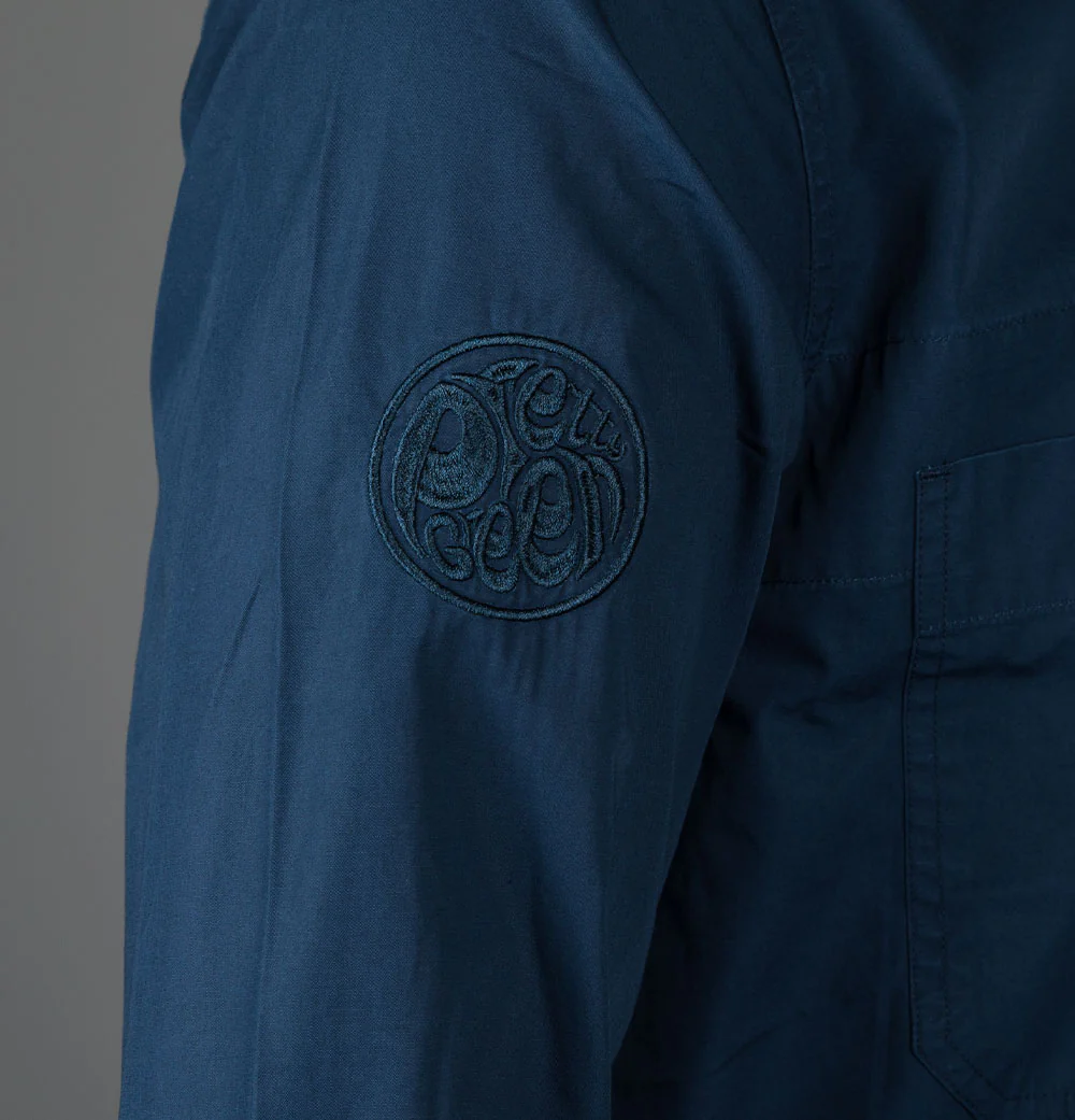 Pretty Green Boston Overshirt Navy - Image 5