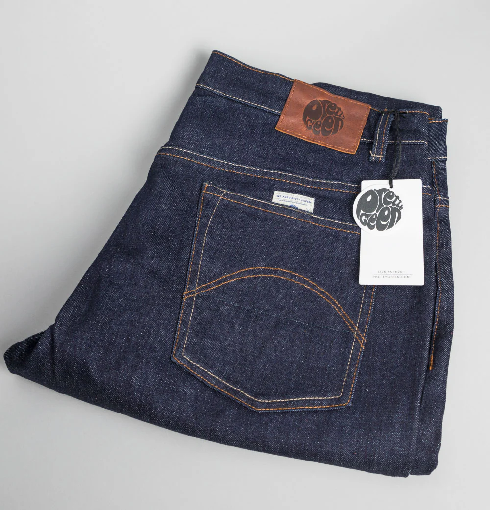 Pretty Green Burnage Regular Fit Jeans Rinse Wash - Image 7