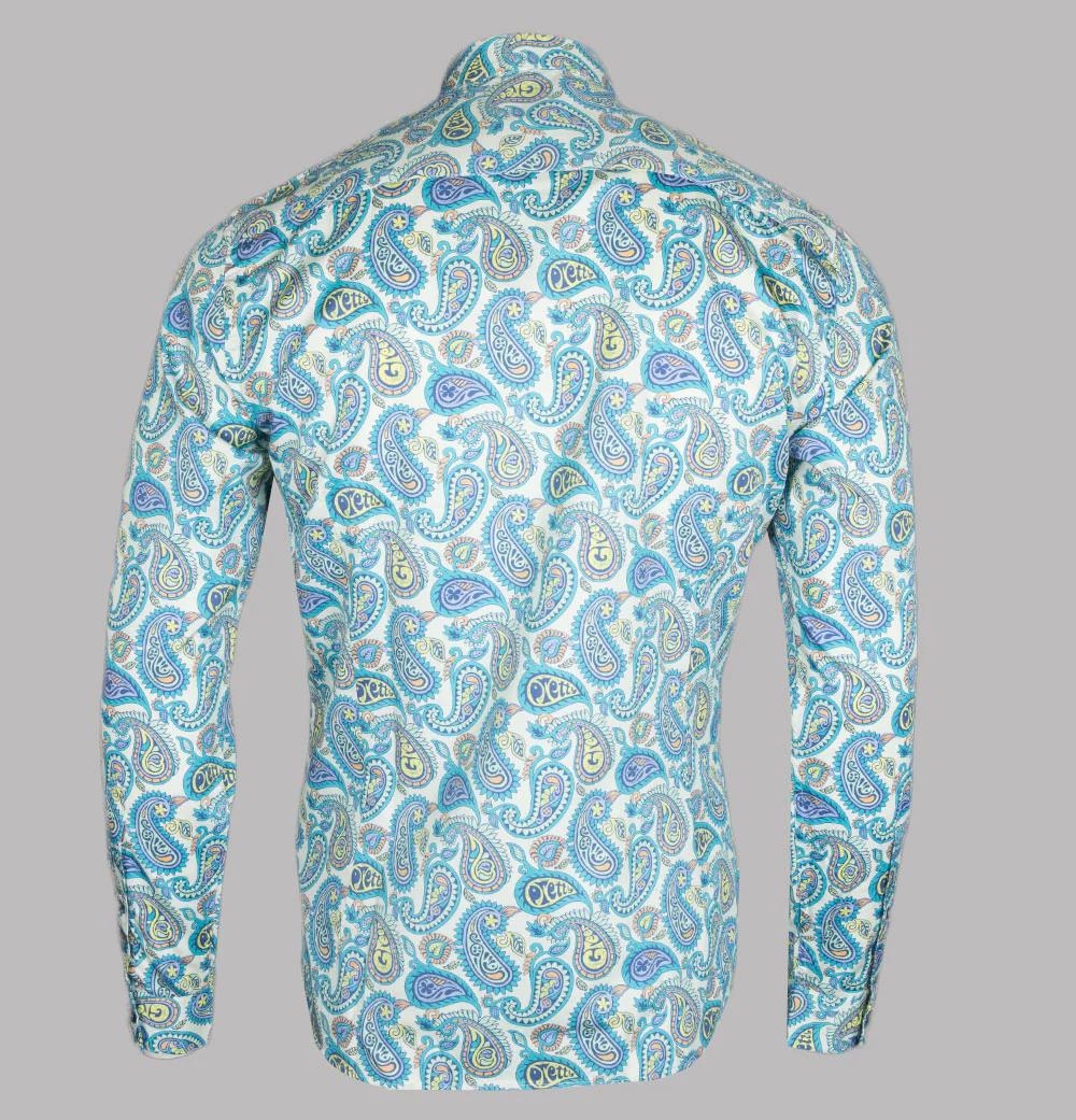 Pretty Green Campbell Paisley Shirt Multi - Image 2