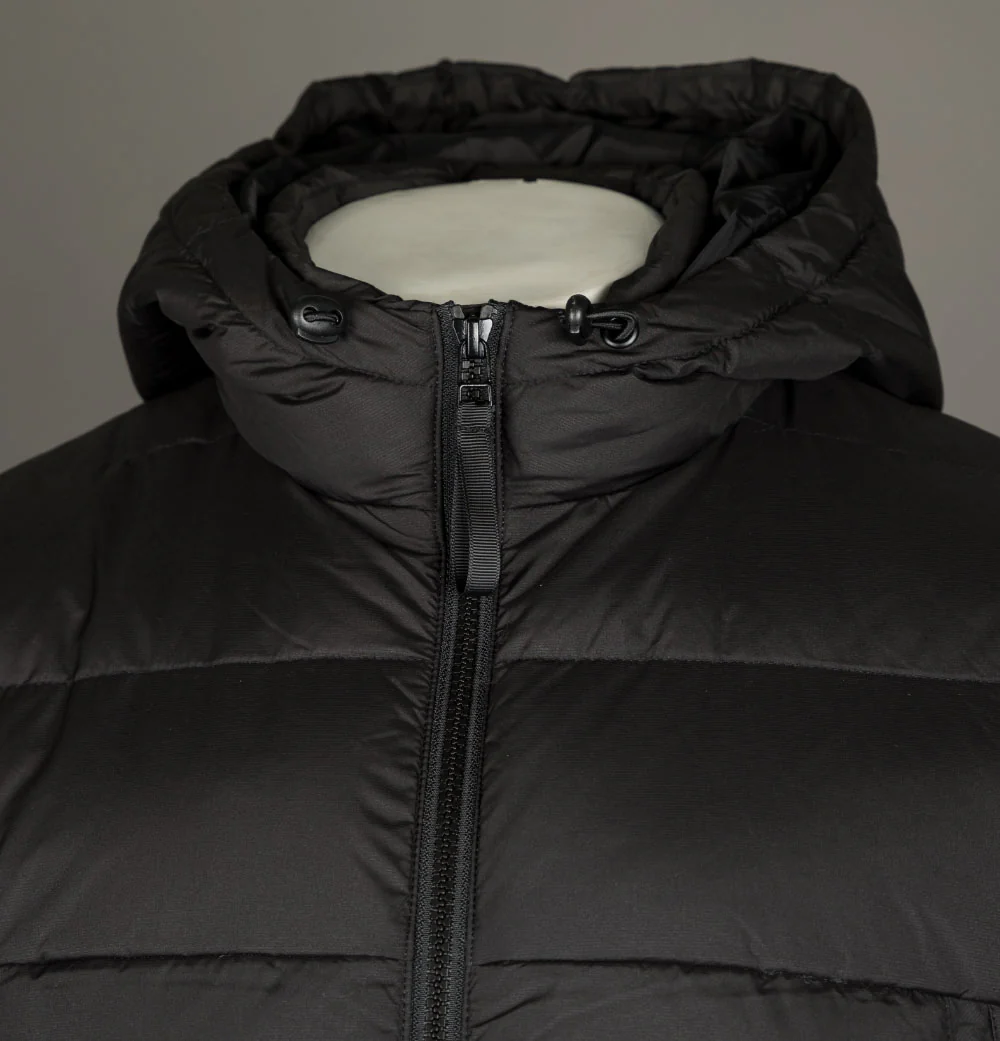 Pretty Green Cyclone Quilted Jacket Black - Image 3