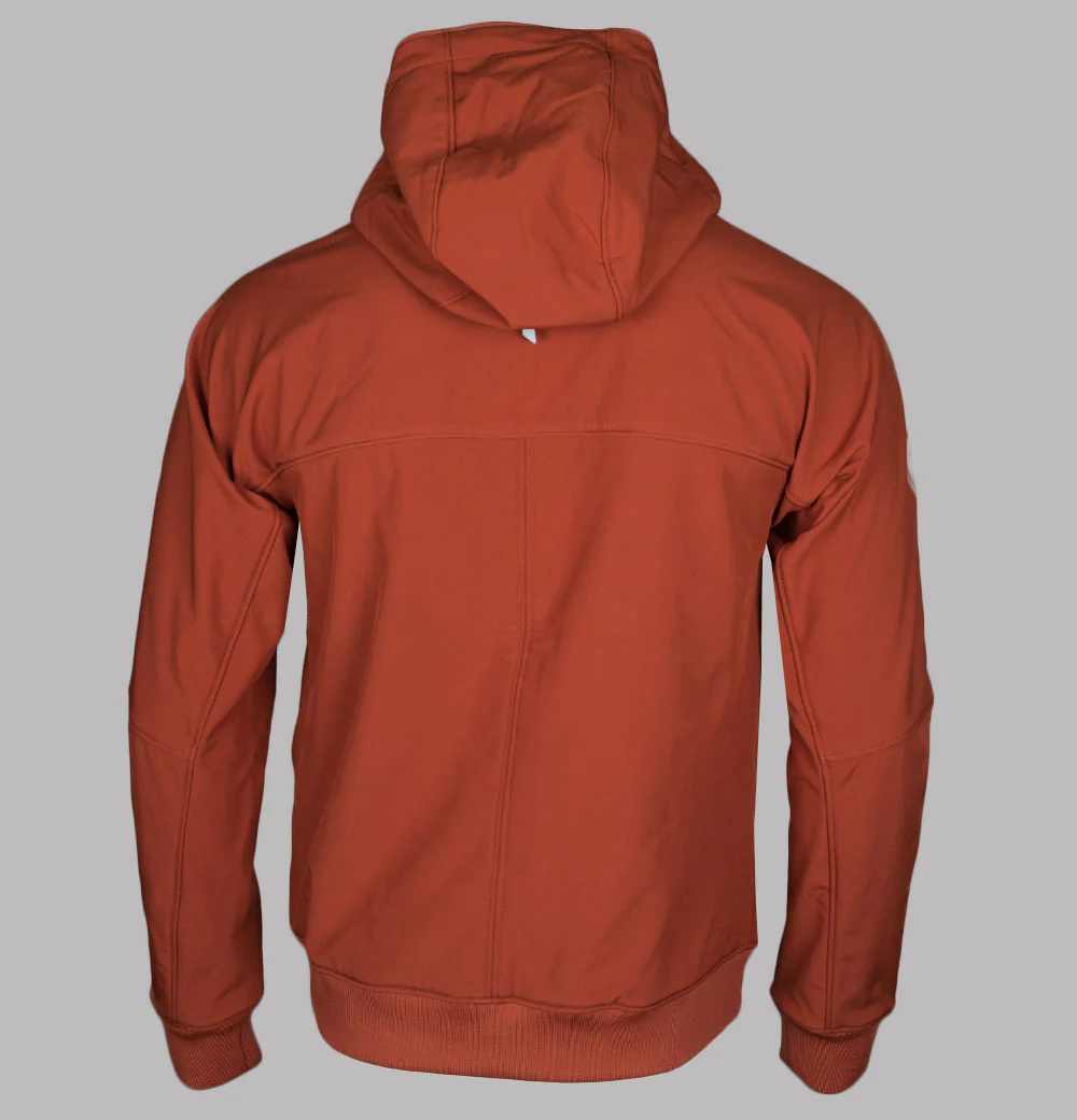 Pretty Green Cyclone Soft Shell Hooded Jacket Orange - Image 2