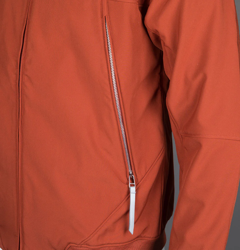 Pretty Green Cyclone Soft Shell Hooded Jacket Orange - Image 4