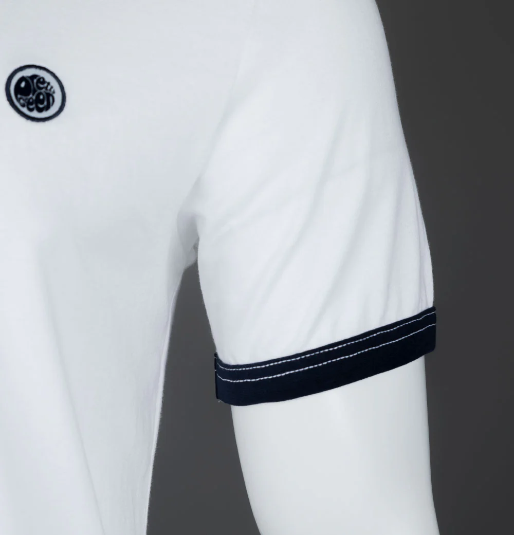 Pretty Green Epsilon Ringer T-Shirt Stone White - Image 5