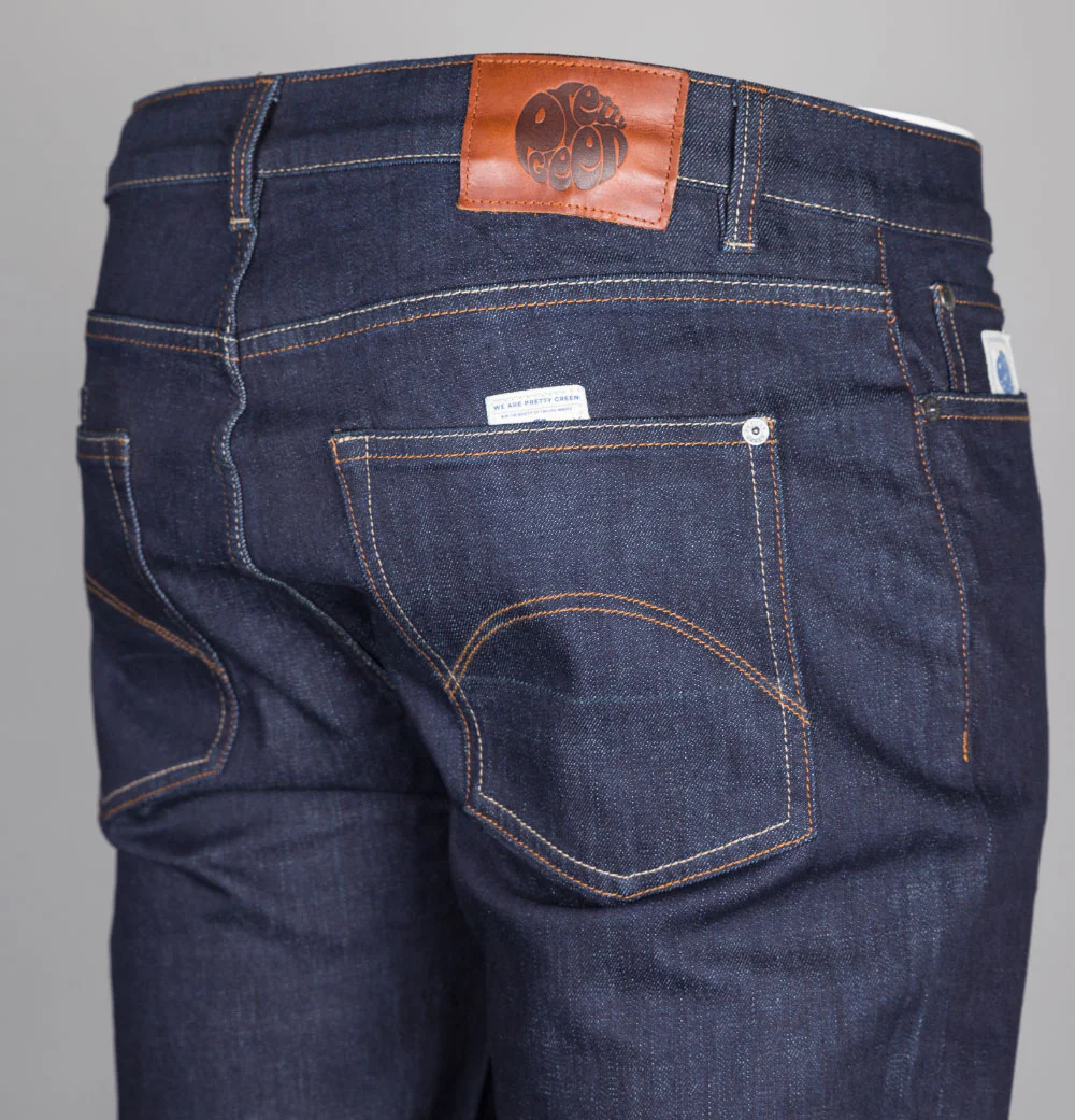 Pretty Green Erwood Slim Fit Jeans Rinse Wash - Image 6