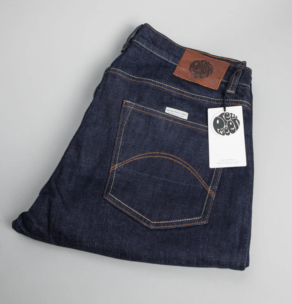 Pretty Green Erwood Slim Fit Jeans Rinse Wash - Image 7