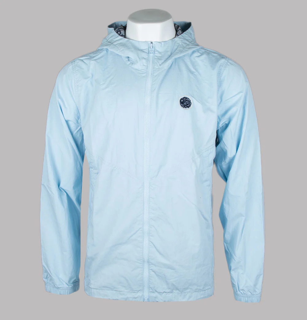 Pretty Green Feltham Hooded Jacket Light Blue