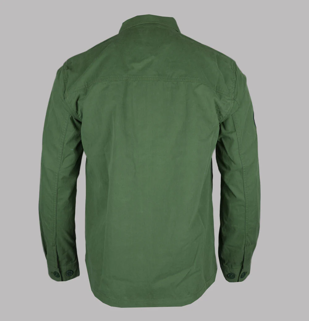 Pretty Green Feltham Overshirt Khaki - Image 2