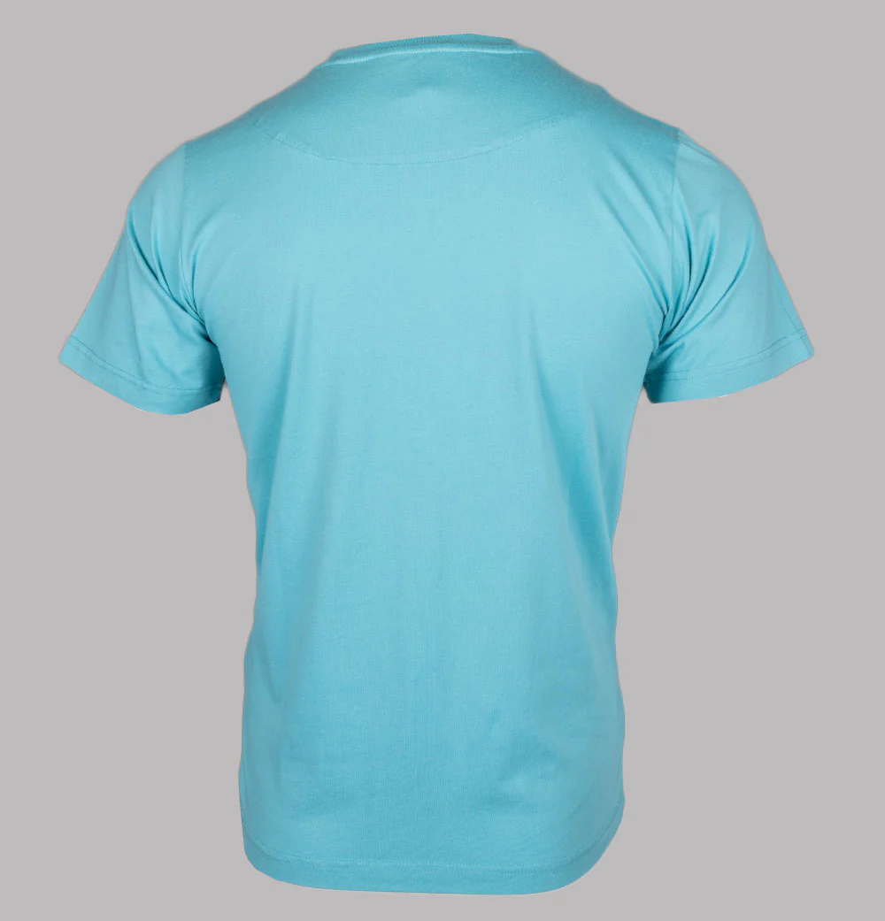 Pretty Green Festival Crowd Logo T-Shirt Light Blue - Image 2