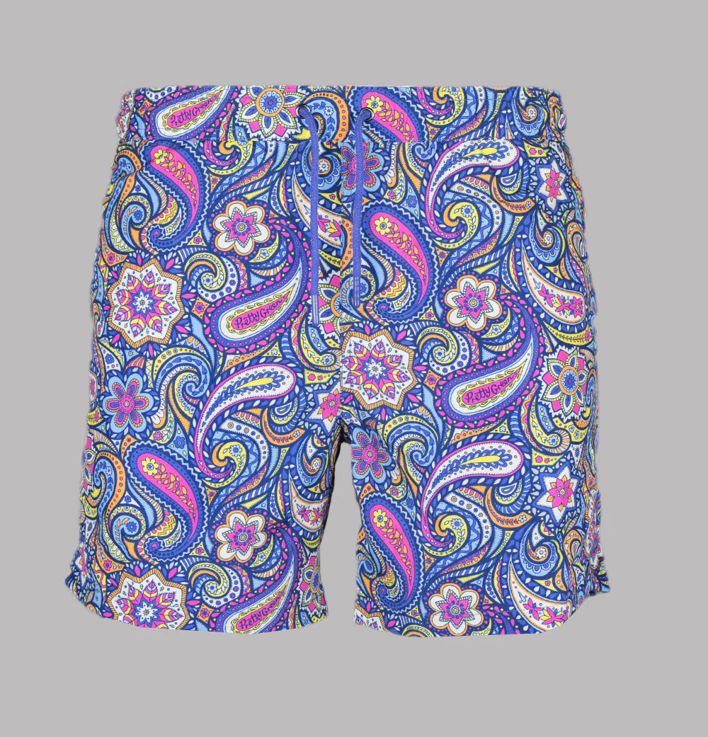 Pretty Green Festival Paisley Swim Shorts Multi