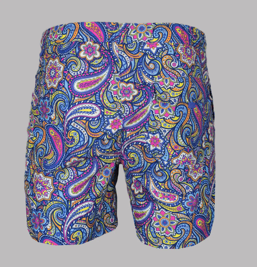 Pretty Green Festival Paisley Swim Shorts Multi - Image 2