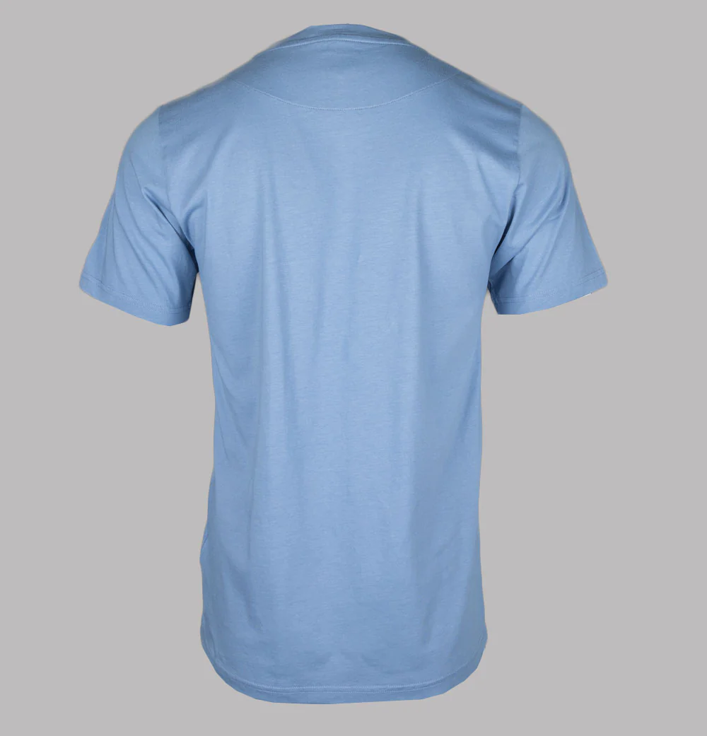 Pretty Green Gillespie Logo T-Shirt Pale Blue - Image 2