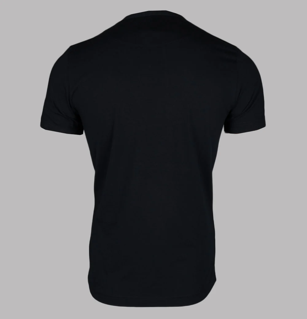 Pretty Green Hamilton Paisley Logo T-Shirt Black - Image 2