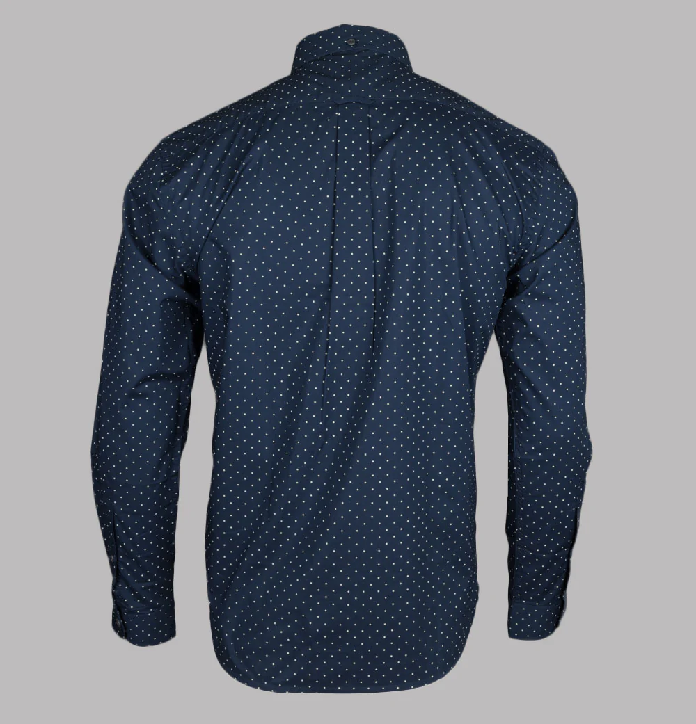 Pretty Green Icon Dot Shirt Navy - Image 2